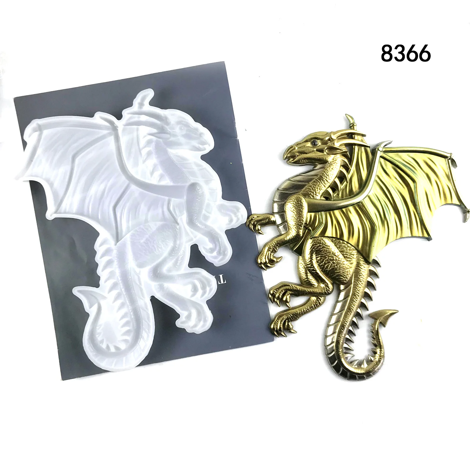 

Feilong Epoxy Mold Dragon Pendant, Silicone Molds, Wall Decoration, Semi-three-Dimensional