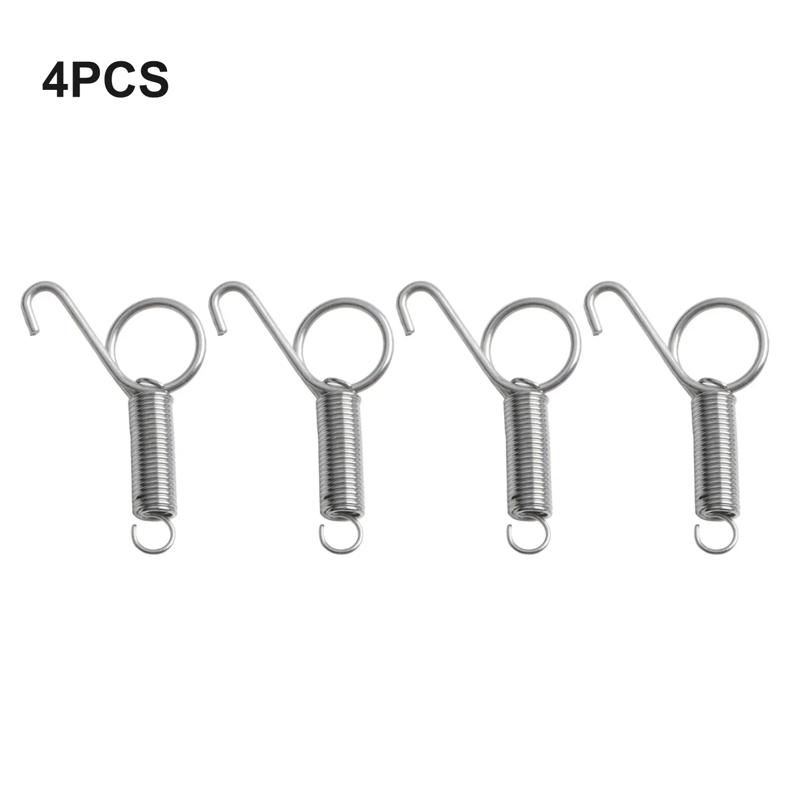 4pcs 7.5cm Rabbit Cage Door Spring Hooks, Easy To Use Cage Door Locks Pet Chicken Pigeon Cage Door Spring Hook Trough Hooks