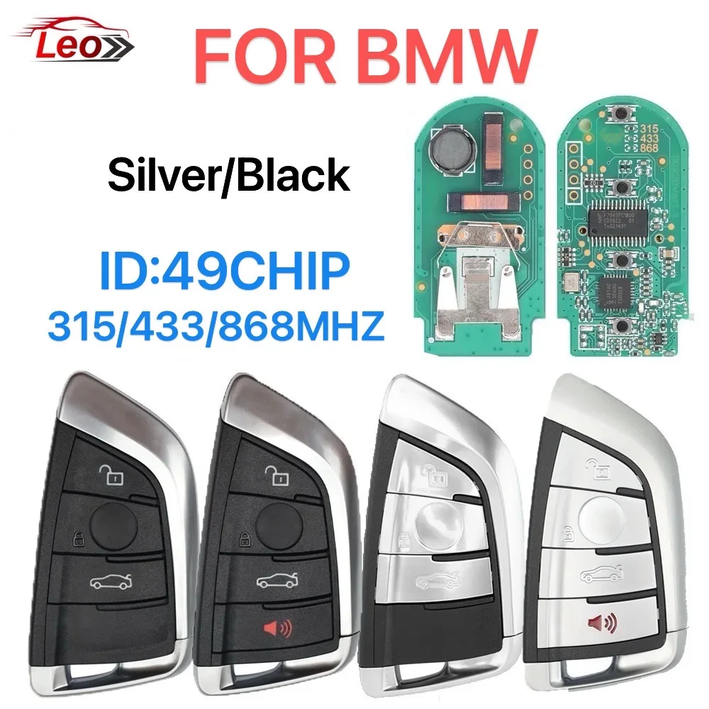 

Leo Smart Remote Key Keyless Entry For BMW X3 X5 X6 X7 F15 F16 G30 7 Series 2014+ 315/433/868MHZ ID:49CHIP.