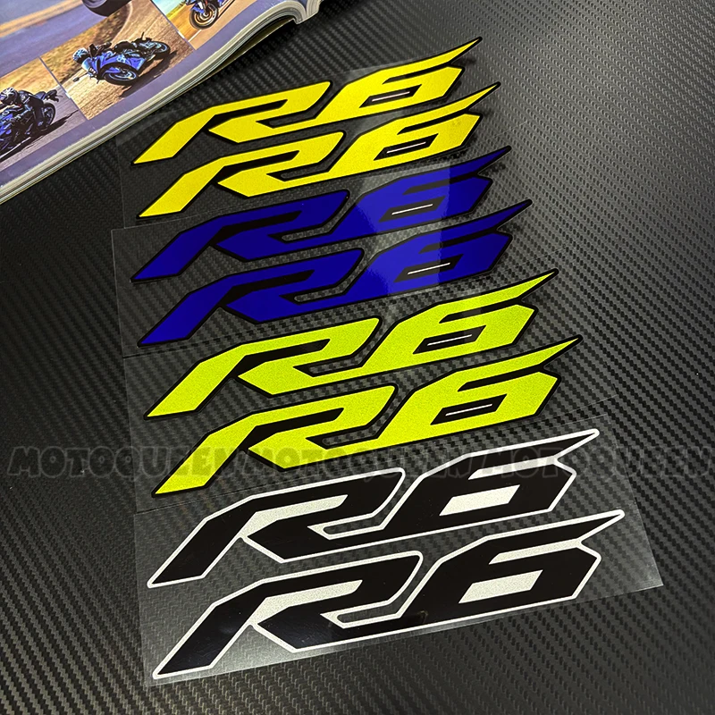 For R6 YZFR6 Decal Sticker Motorcycle Fairing Body Fuel Tank Pad Side Emblem Label Logo Decoration Reflective Decals Stickers
