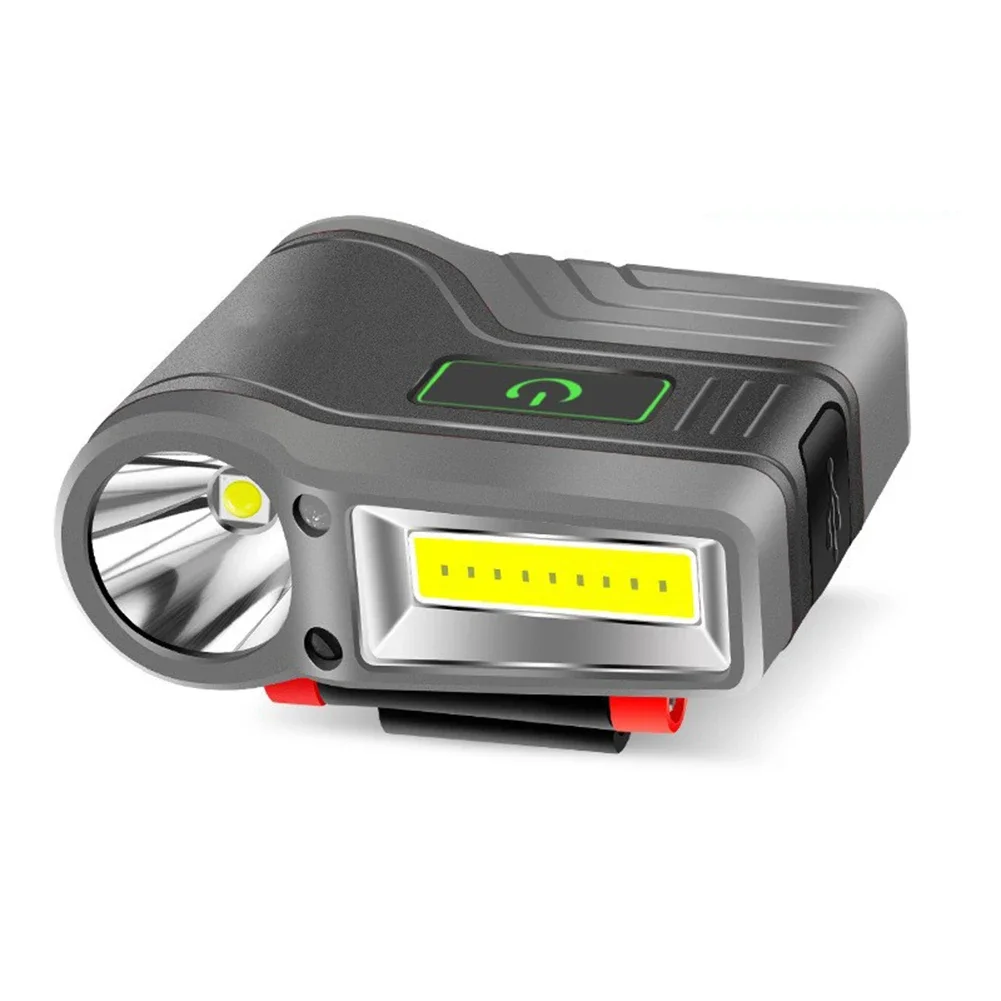 للتخييم لصيد الأسماك غطاء قابل لإعادة الشحن ضوء COB LED كشافات التخييم في الليل قابل للتعديل زاوية التعريفي كشافات #4