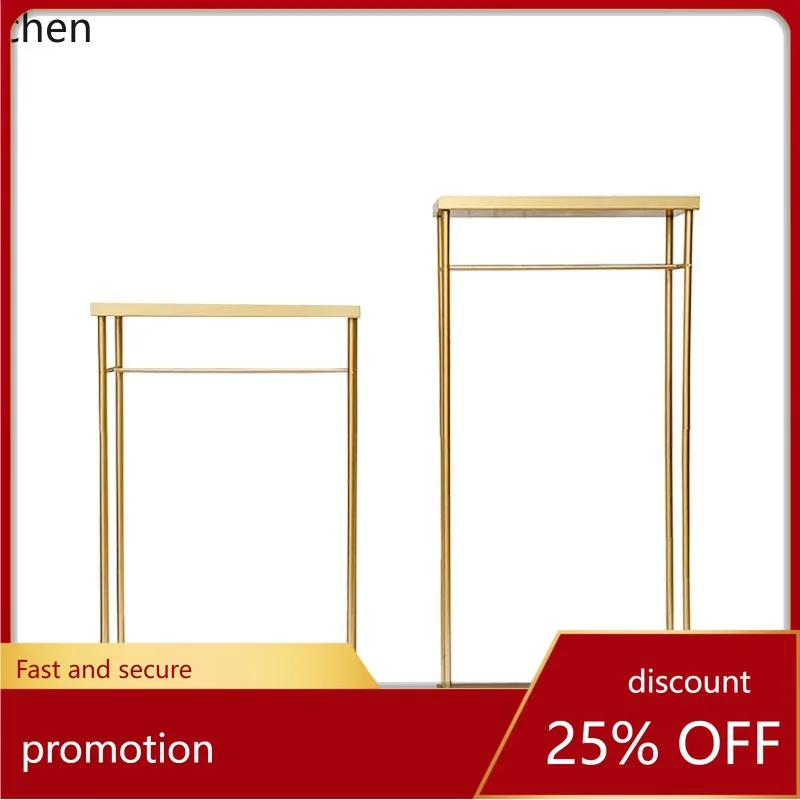 

Zml iron art baked enamel long flower stand - wedding props, and main table decor for weddings, hotels, and banquet halls