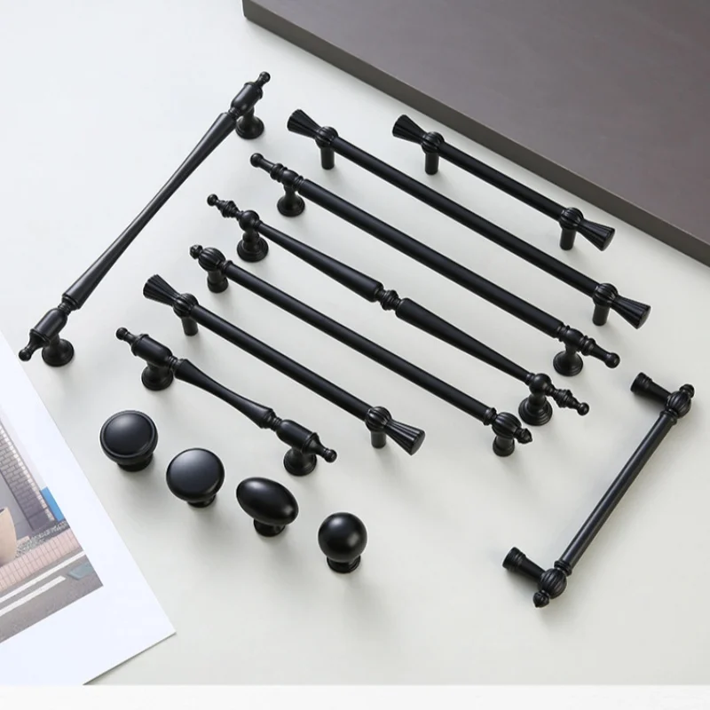 Modern Kitchen Cabinet Storage Handles Cabinet Pulls Black Drawer Knobs Wardrobe Door Pulls Shoe Rack Handles For Furniture
