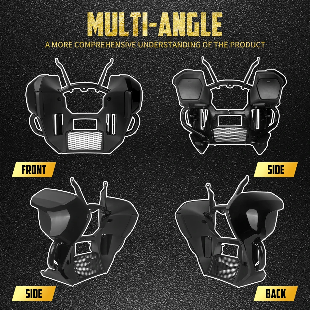 Motorcycle Engine Lowers Fairing Support Guard Crash Bar W/ Mounting Bracket For Harley Touring CVO Road Glide 23-25 FLTRX 24-26