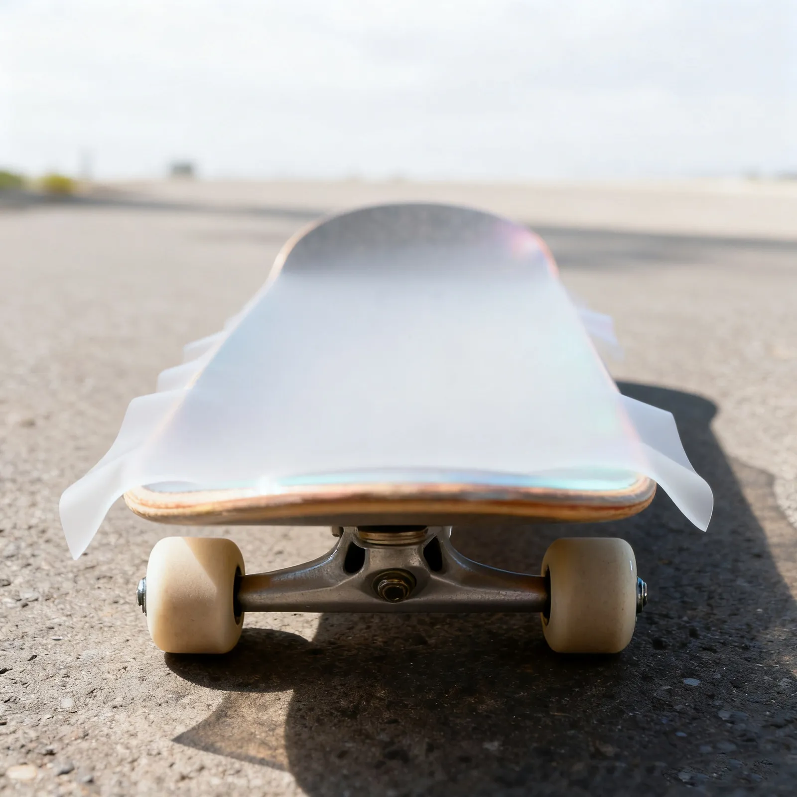 

Longboard Grip Tape Clear 84x23cm Frosted Skateboard Deck Tape Waterproof Sandpaper Adhesive Sticker for Skateboarding Scooter