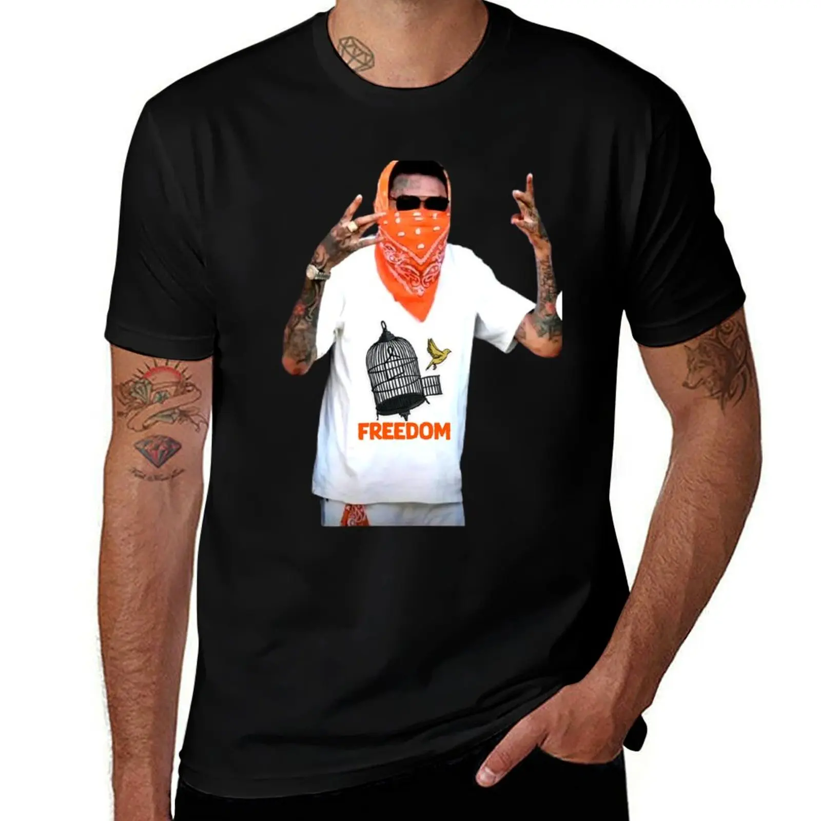 A DI TEECHA AKA VYBZ KARTEL AKA WORLD BOSS T-Shirt t shirts for man cotton T-Shirt