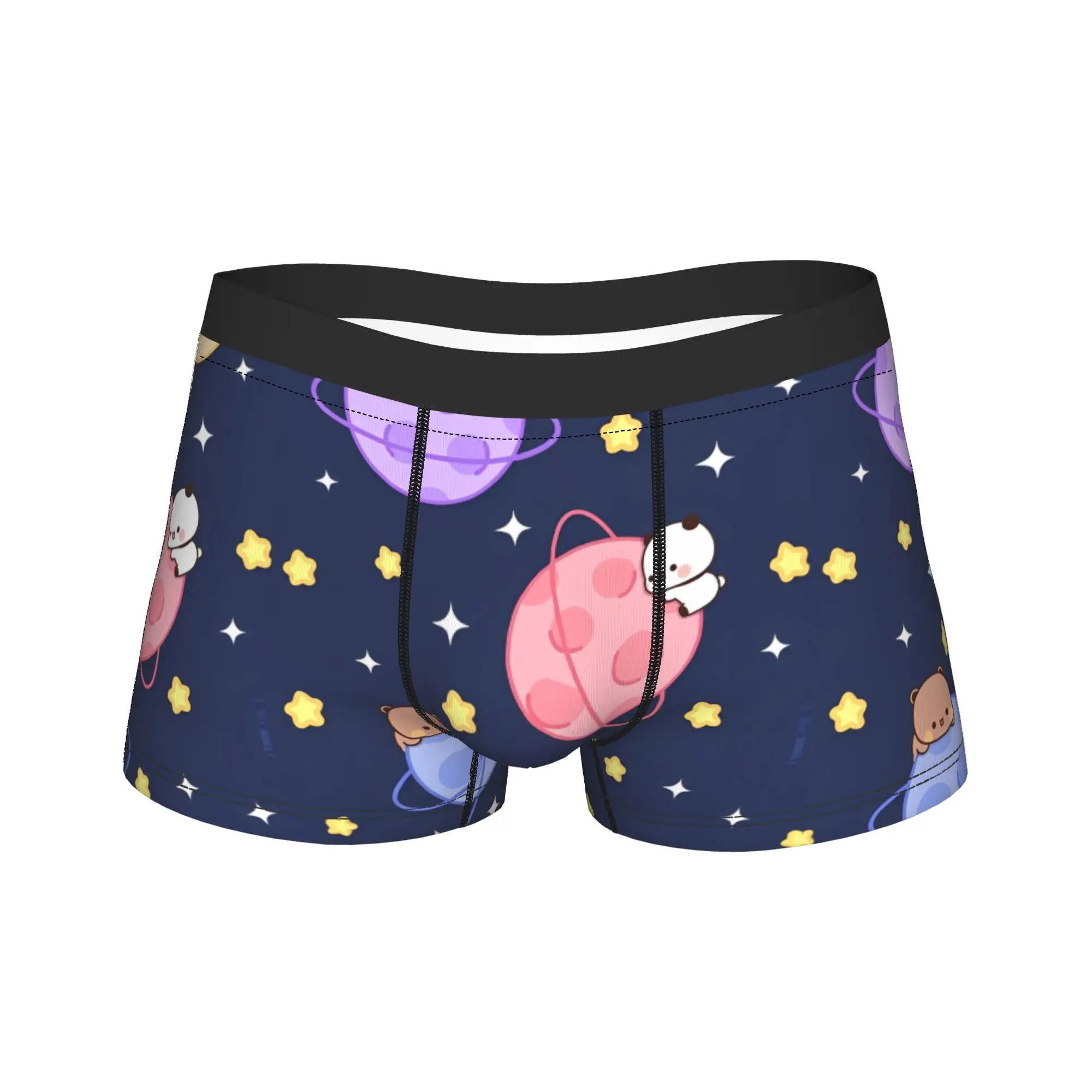 Men's Bear Cartoon Cute Bubu Dudu Long Underwear Sexy Boxer Briefs Shorts Panties Male Soft Underpants M-XXL