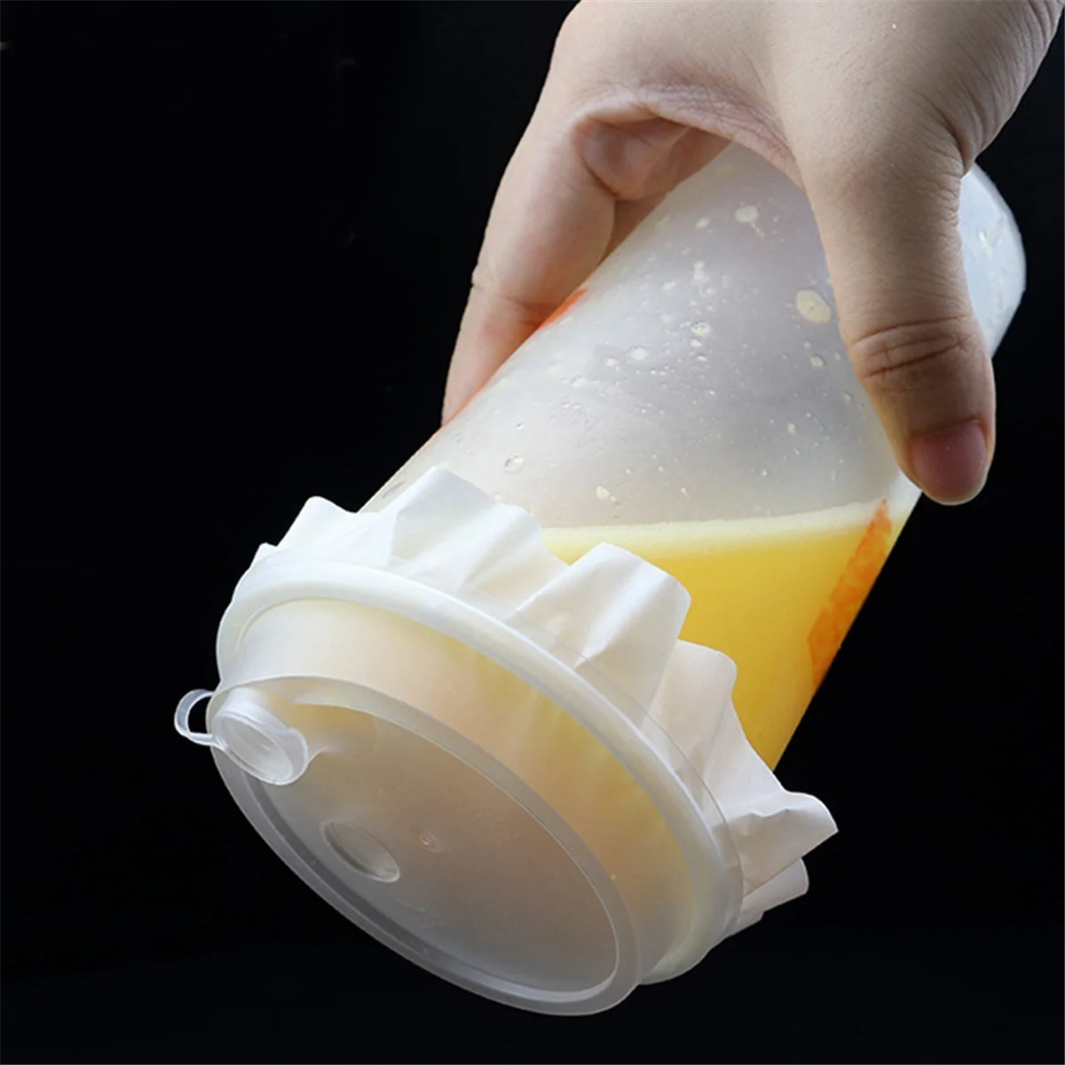 500PCS Cup Sealing Paper Film Coffee Tea Milk Drink Packaging Leakproof Paper Film Crimper Round Shape Bottle Sealer HOT