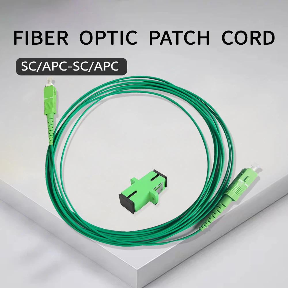 

1PCS Fiber Optic Cable 1.6mm FTTH Single Mode Simplex Core SC/APC-SC/APC 3.5M Optic Cable Patch Cord with SC Connector