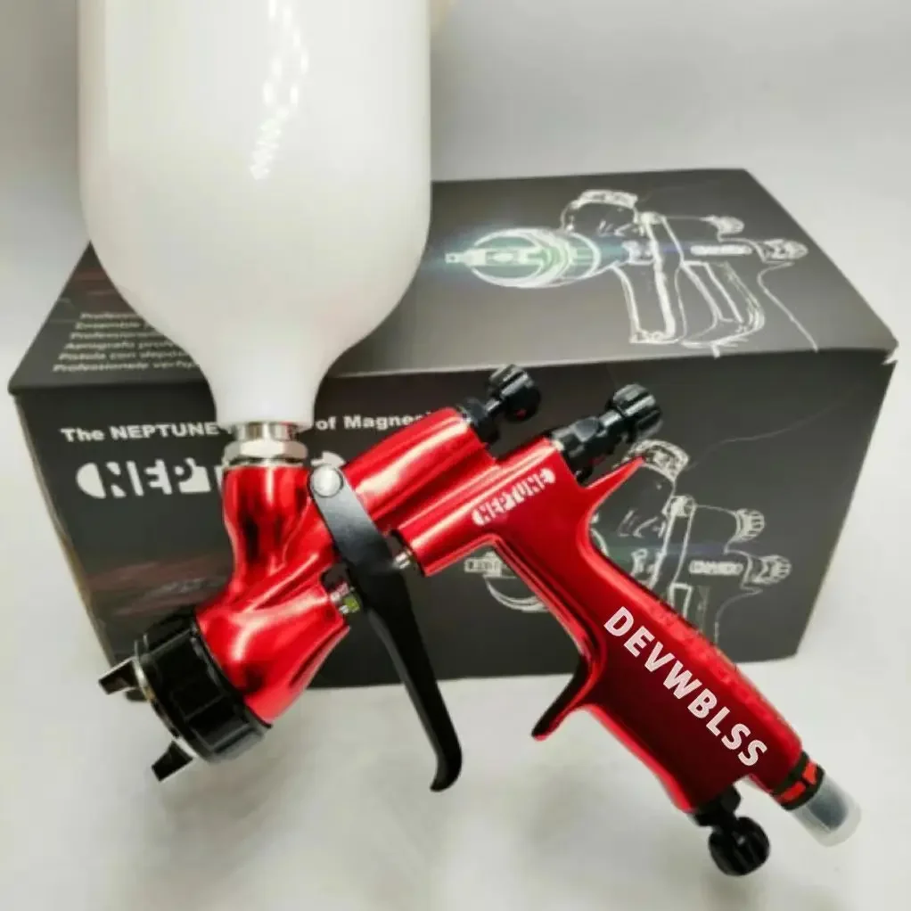 

Paint 600ml Devwblss Neptune red 110B 1.3mm Nozzle Professional Spray Gun Cars（Quick delivery）