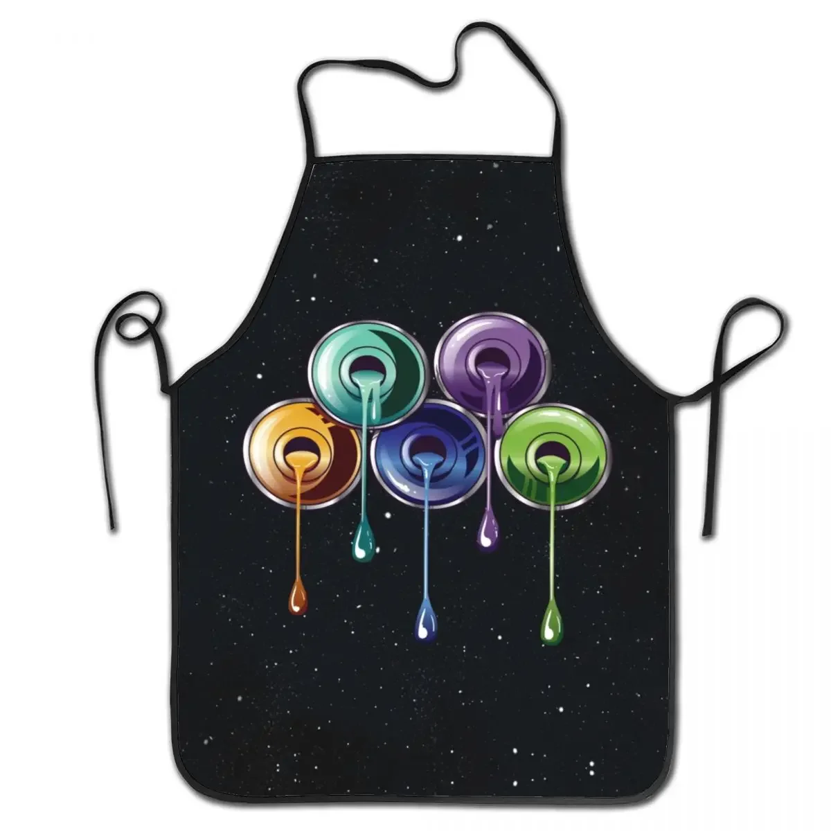 Funny Nail Polish Bottles Bib Apron Women Men Unisex Kitchen Chef Manicurist Tablier Cuisine for Cooking Baking Painting