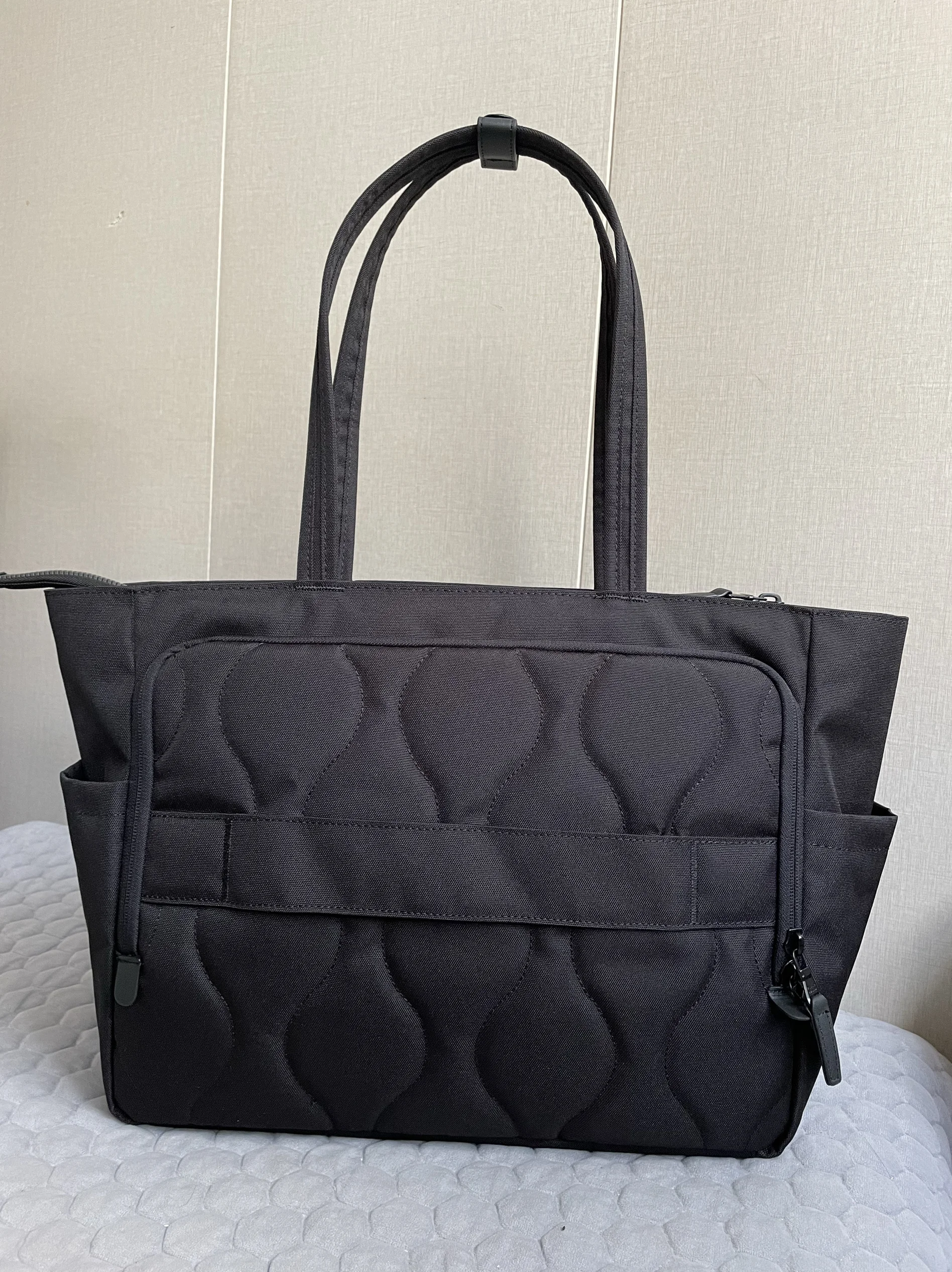 

New Men's Tote Bag Busin Travel Large Capaci Multi-Segment oulder Bag Soft Handle Urban Simple Sle Ox Cloth Mate...