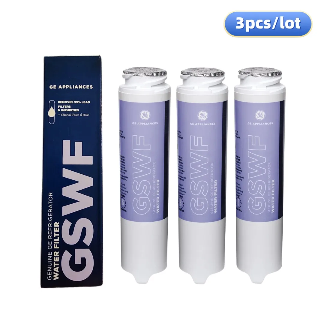 3 Pack Activated Carbon GE GSWF Refrigerator Water Filter Replacement For Smart Water 238C2334P001, Kenmore 46-9914, 469914