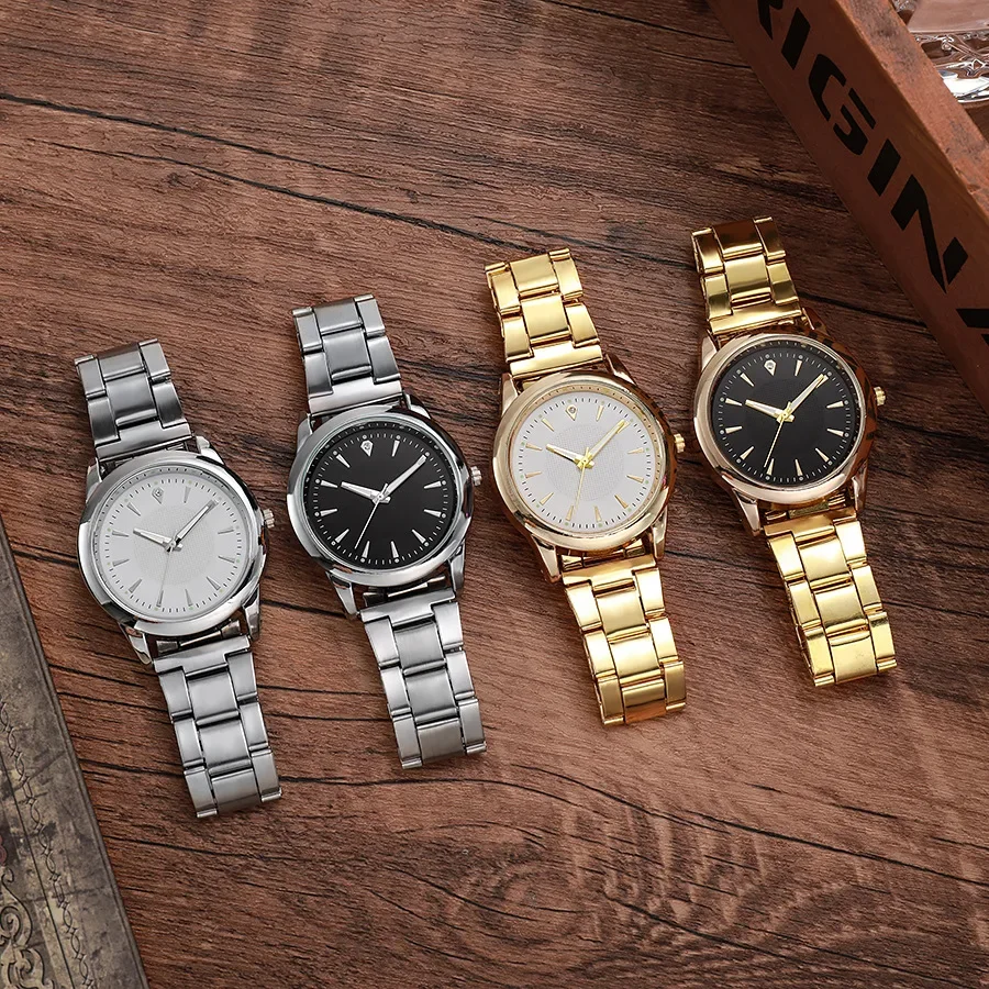 Relógios de negócios masculinos de luxo relógio de quartzo de aço inoxidável prata relógio masculino reloj Часы Жiicht eins...........е Наруalm relojes para mujer