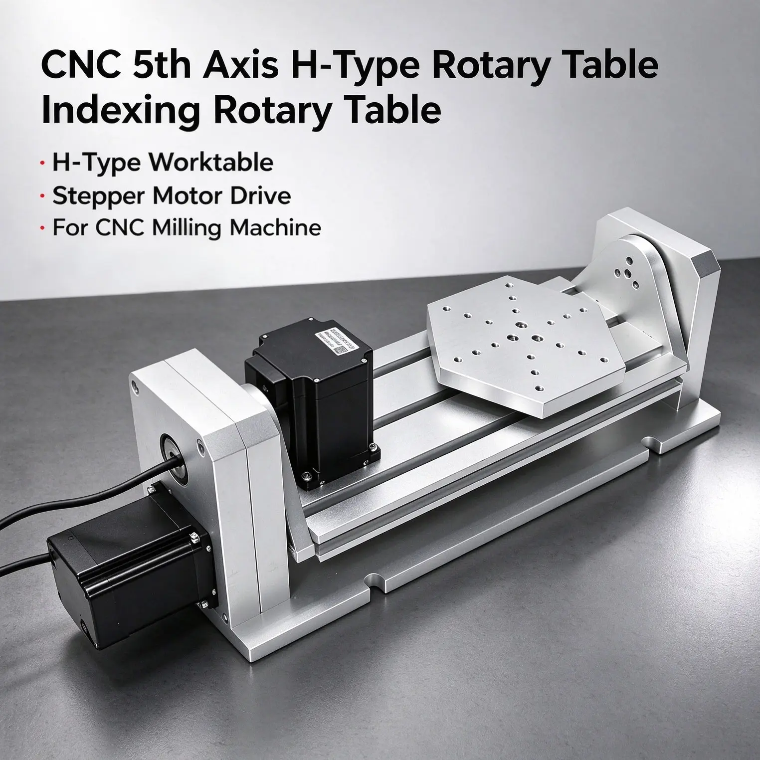 CNC 5Th Axis A Axis Rotary Axis Plate Disc Type For CNC Router Milling Machine Metal Wood Carving High Precision Fixture