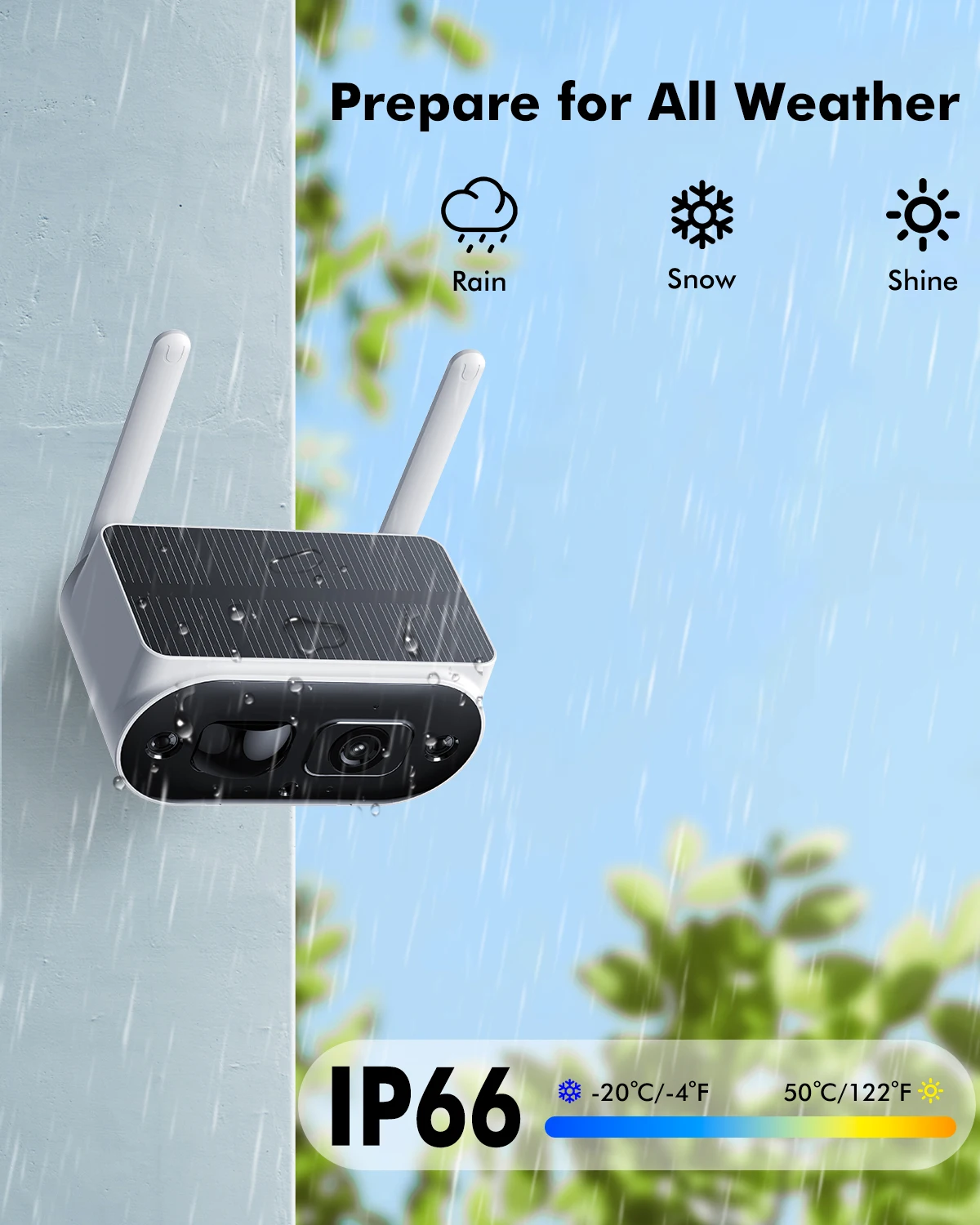 Camcamp 4MP Wifi CCTV Camera Security System Outdoor PIR Detect 8000mAh Battery Powered Video Surveillance Solar Camera Kit P2P