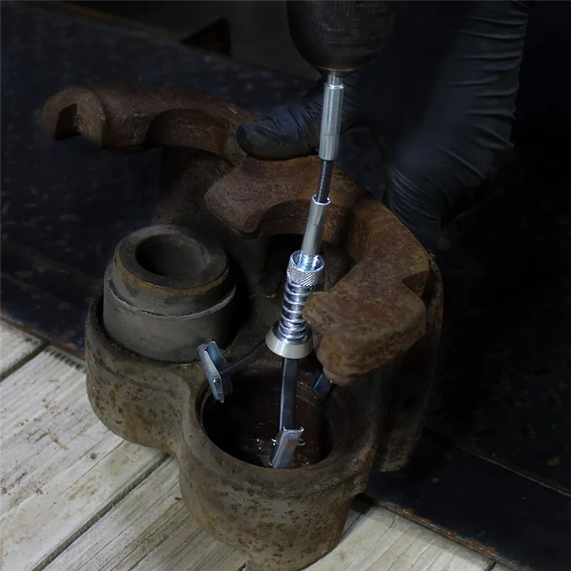 AB08-Small Brake Cylinder Hone Tool - Engine Cylinder Hone Deglazer Piston Honing With 3Pc Stone 220 Grit