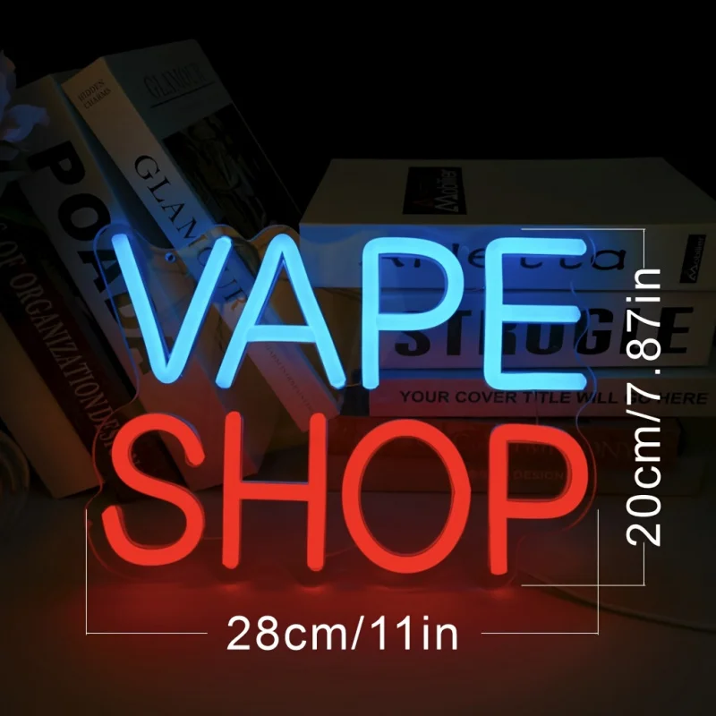 CTTNLS VAPE Shop Neon - USBPower SupplyLEDWall decorations，Suitable for Men\'s Cave、Garage、Bedroom - Perfect Gift for Dad and Hus