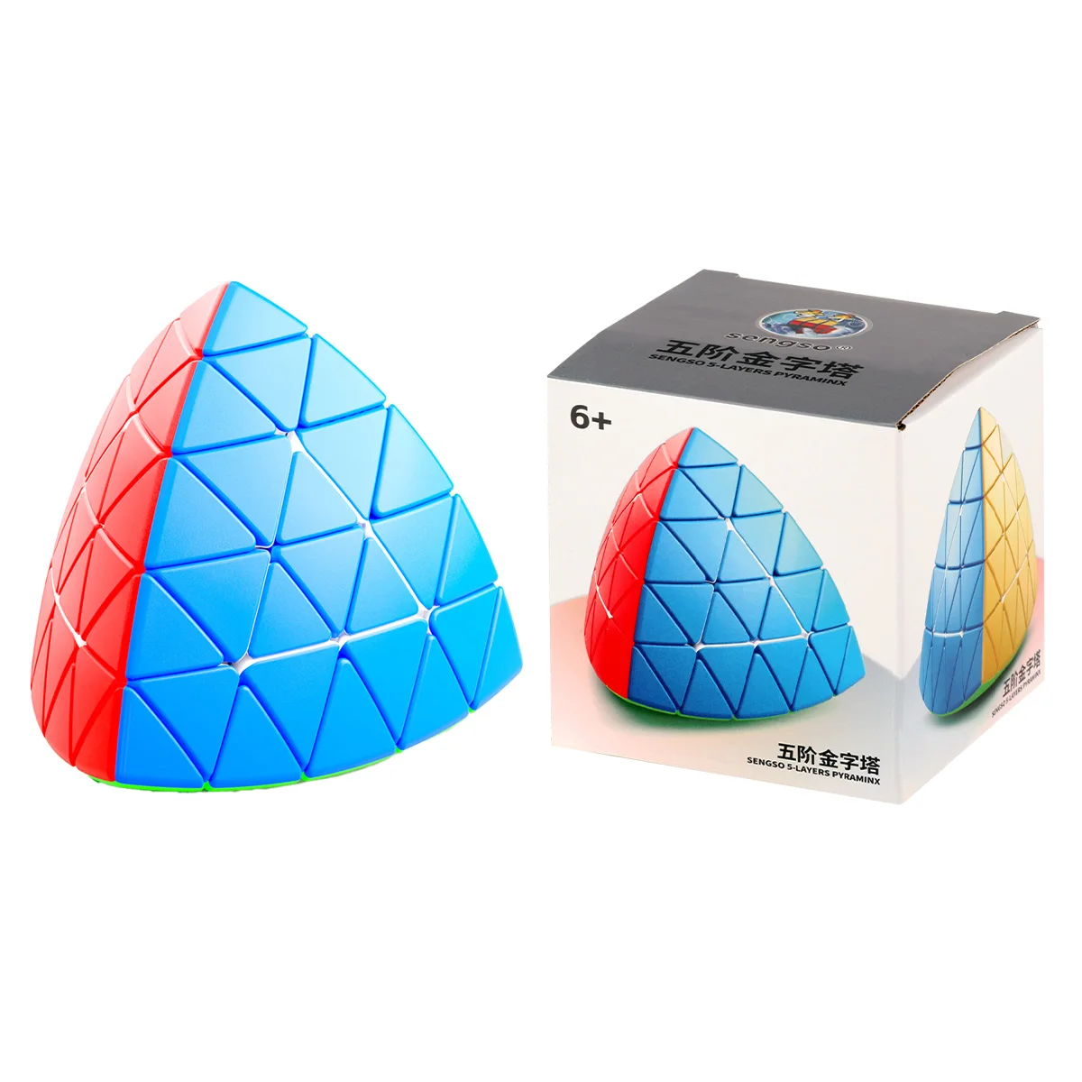 SengSo Cube 5x5 Pyramid Cube 5x5x5 Triangular Magic Cubo Toys for Kids