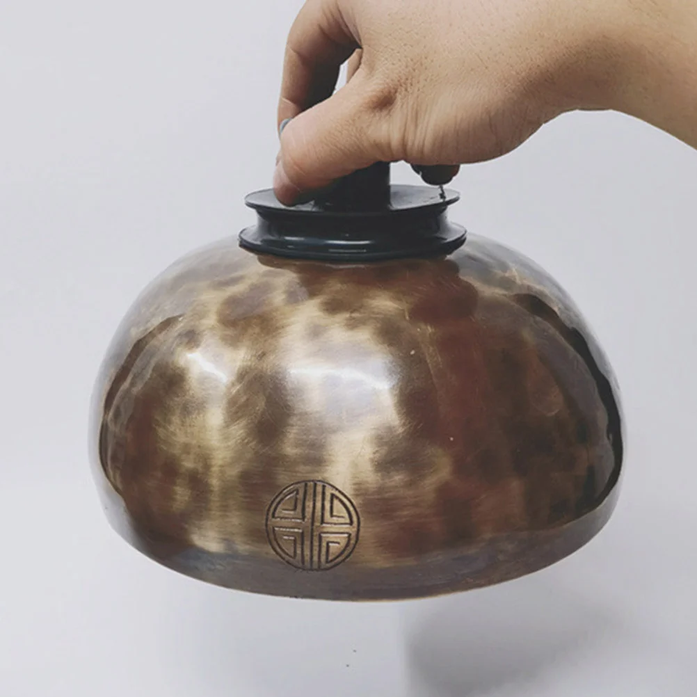 Chakra Bowls Suction Tray Singing Accessory Component Black Rubber Buddha Sound