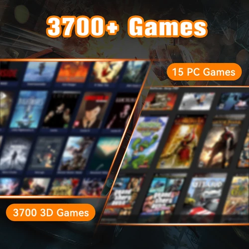 Imagen 2 del producto Disco duro para juegos JMachen Launchbox 500G para PS4/PS3/PS2/Wii/WiiU/N64/DC 14 emuladores y 3760 + juegos para Windows PC/portátil Play y Play