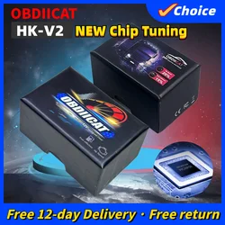 Update OBDIICAT-HK01 HK-V2 15% Fuel Save More Power Super OBD2 Nitro EcoOBD2 ECU Chip Tuning Box Plug Car/Truck Dropshipping