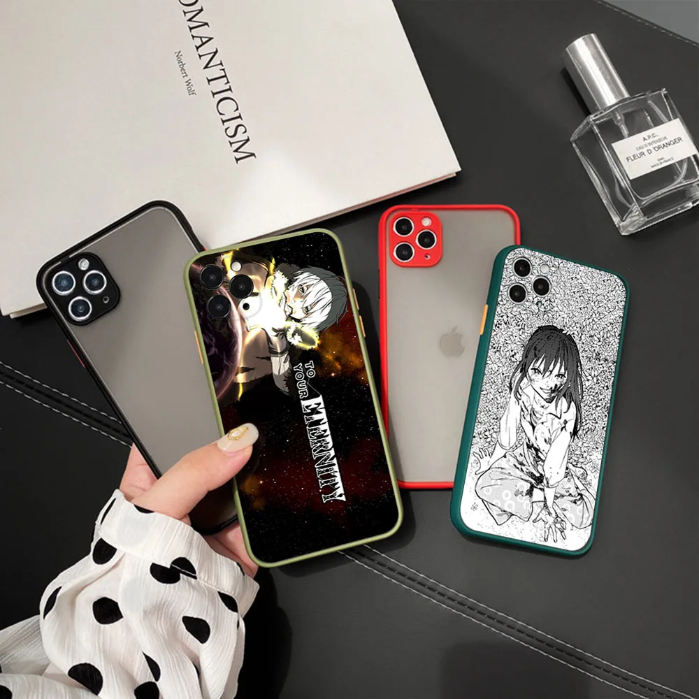 Phone Case For iPhone 16ProMax 15 14 7 8 16 Plus 13 12 11 XR X XS SE Anime To Your Eternity Translucent Matte Soft Back Cover