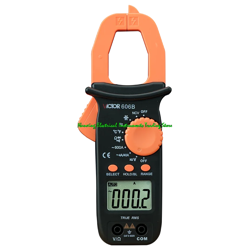 VICTOR VC606/VC606A/VC606B/VC606C Commercial Electric 600A Ac Digital Clamp Meter Pocket DC 600V1000uF 2000 Counts