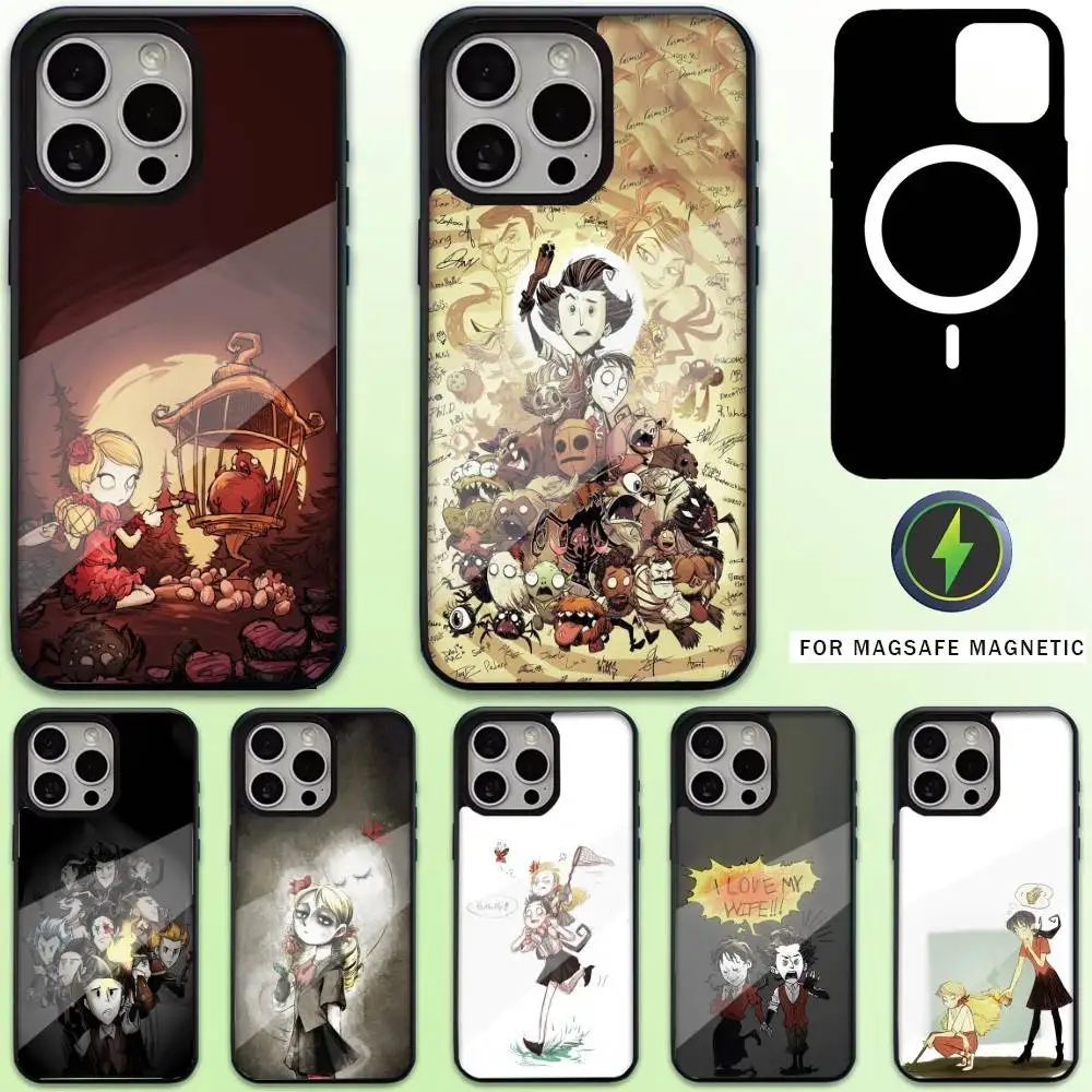 

Game D-Don T S-Starve Phone Case For iPhone17,16,15,14,13,12,11 Plus,Pro Max Magnetic For Magsafe Wireless Charging