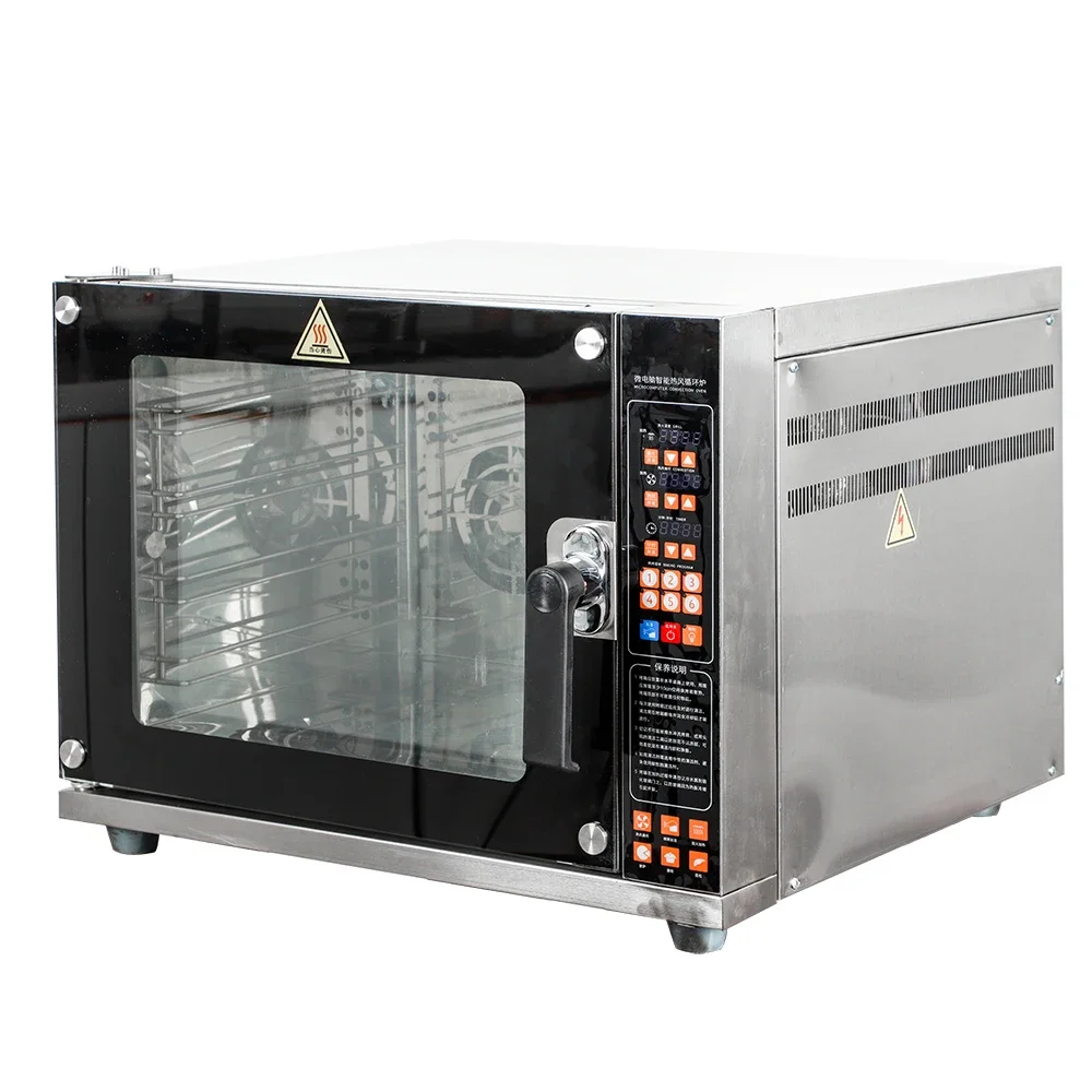 

【Factory】Commercial Industrial 4 Tray Hot Air Circulation Furnace Countertop Digital Control Electric Convection Oven