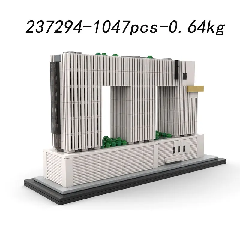 Spot MOC-241968 237294 Architettura moderna FAI DA TE Piccole particelle di assemblaggio Building Blocks Puzzle Giocattolo Modello Regalo Set Ornamento