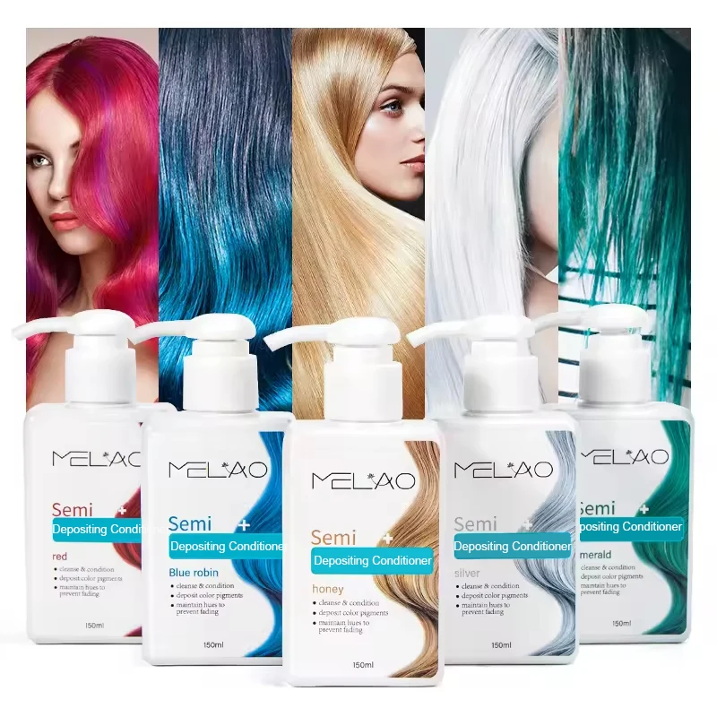 MELAO-tinte para el cabello semipermanente, acondicionador con depósito de Color, sin crueldad