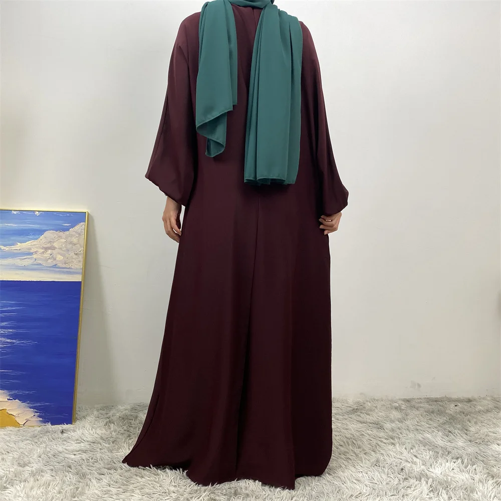 2024 Ramadán Eid Modesto Elegante Abaya Dubai lujo Turquía Islam vestido musulmán ropa mujeres Kebaya Kaftan Robe Femme Musulmane