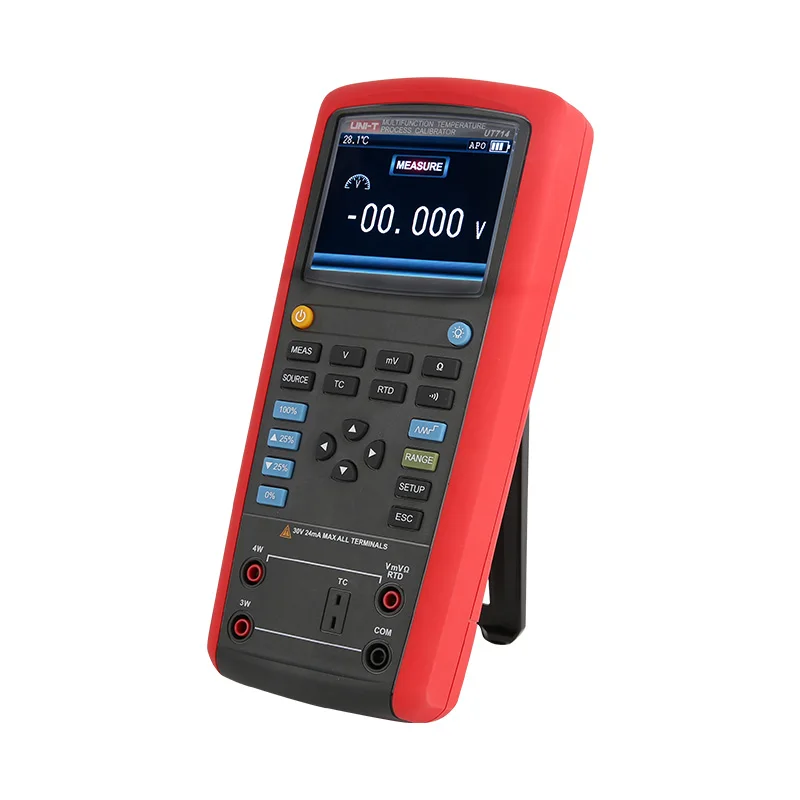 

714 Multifunction Temperature Process Calibrator Temperature Calibrator Measures Thermocouples, RTDs, Voltage, and Resistance