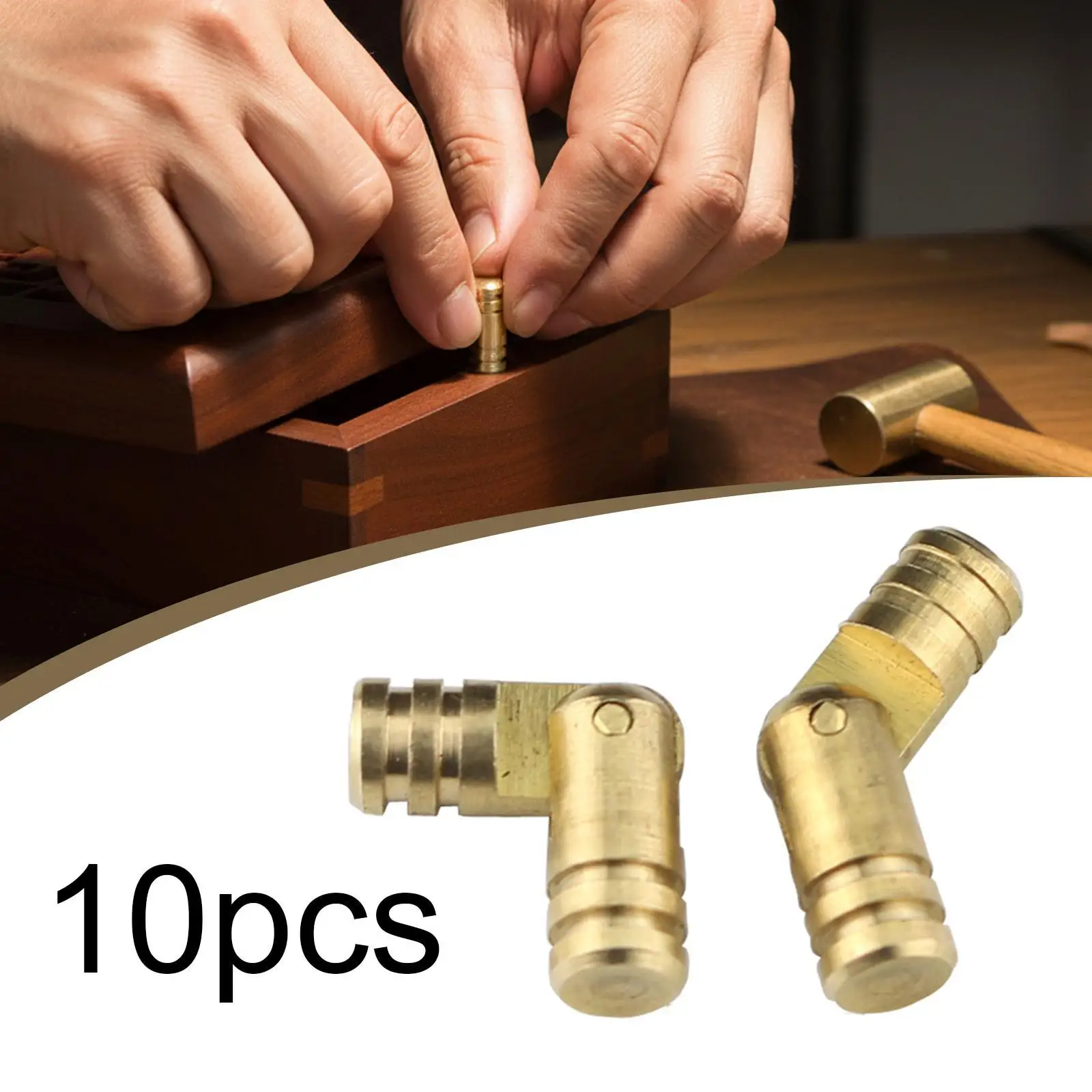 Mini Brass Hinges Small Invisible Hinges for Wood Jewelry Boxes Craft Cabinets Hidden Hardware for Home DIY Use