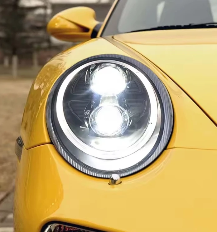 Auto Headlight for Porsche 997 2005-2009 Headlight Assembly Modification With Dual Lens LED Light Guide Laser Headlights
