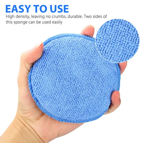 

Waxing Polish Wax Foam Sponges For Cleaning Applicator Pads Cars Vehicle Glass Clean (Blue)