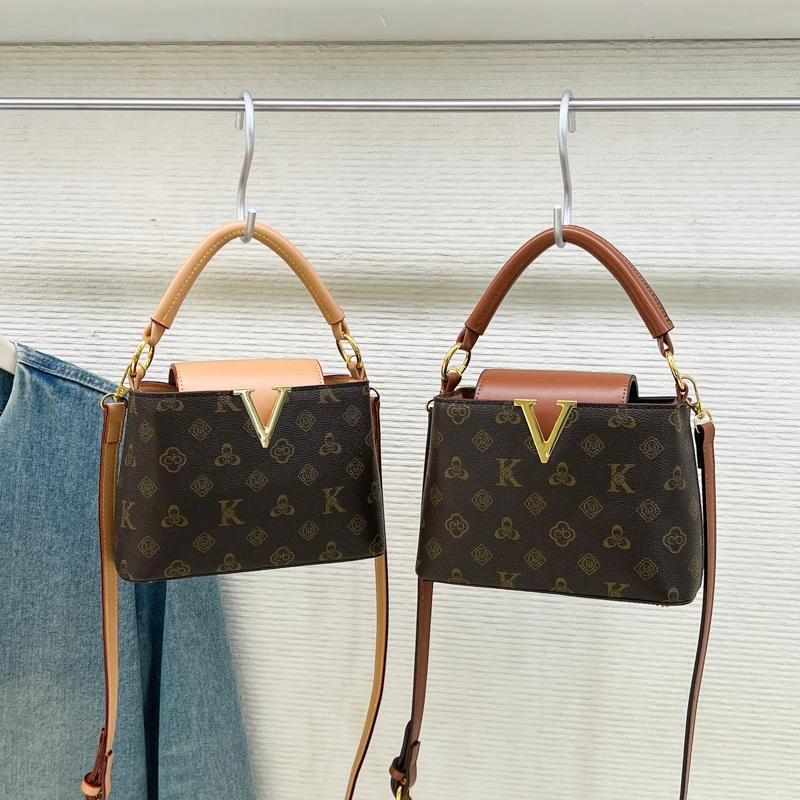 

2025 New Luxury Vintage Crossbody Mini Bag Women Elegant Design Soft Leather Adjustable Strap Compact for Travel