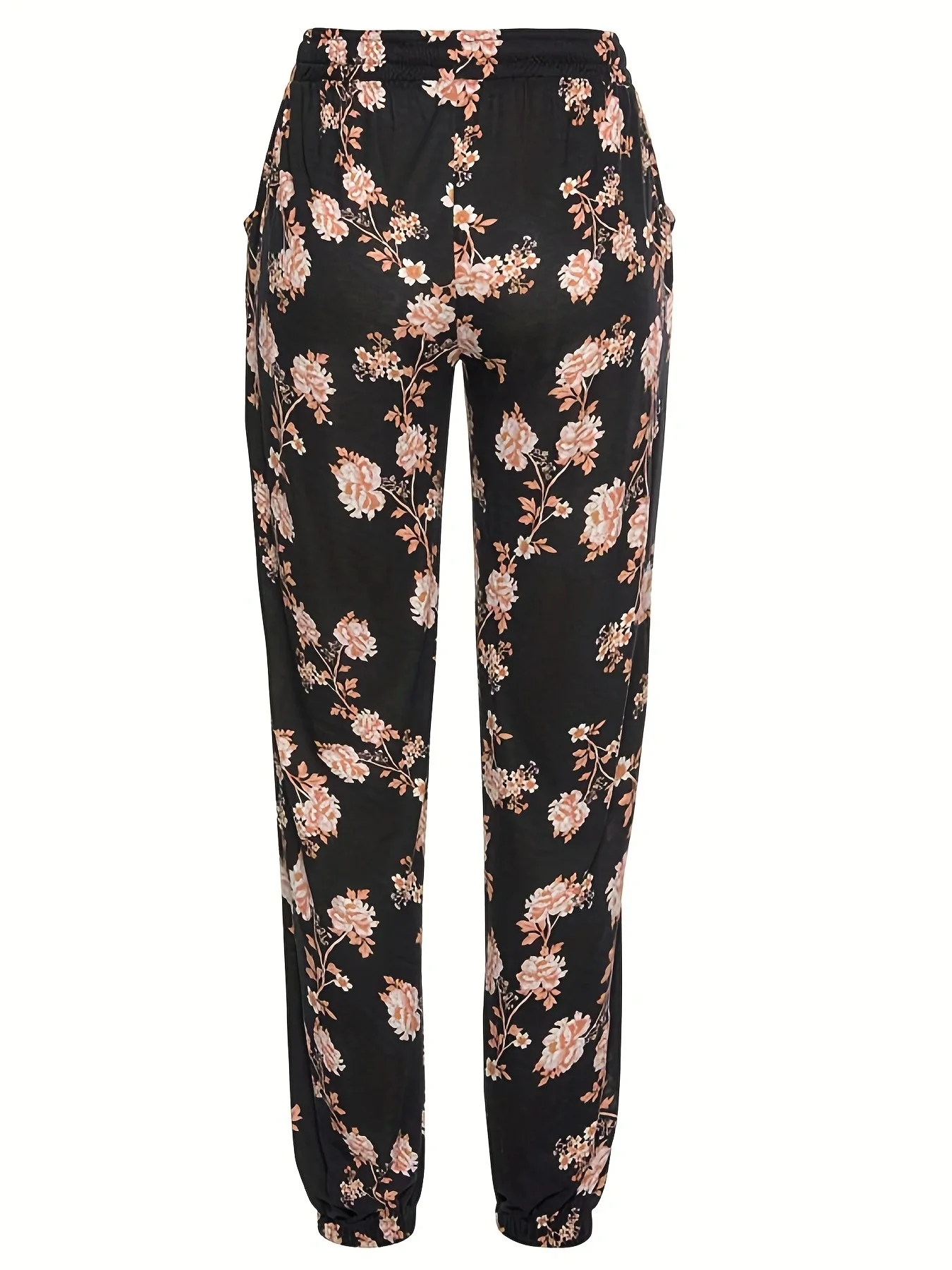 Women\'s Summer New Women\'s Loose and Fashionable High Waist Printed Casual Tie Feet Slim Fit Thin Pants
