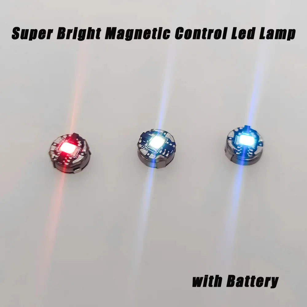 3 stuks miniatuur magnetische bediening led-lamp model draadloos licht speelgoed diy modelbouwpakketten voor robots/auto's met batterij