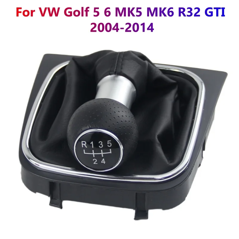 5/6 Speed Manual Gear Shift Knob For VW Volkswagen Golf 6 MK6 VI 5 V MK5 Jetta R32 2004-2012 2013 2014 Car Styling Accessories
