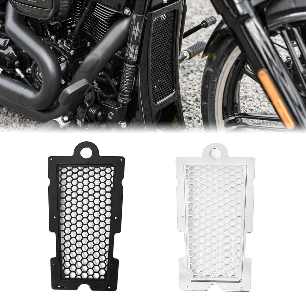 Motorrad Waben netz Kühlers chutz Kühlergrill Öl Kühler Schild Schutz abdeckung für Harley Softail Fat Boy Street Bob FXLR