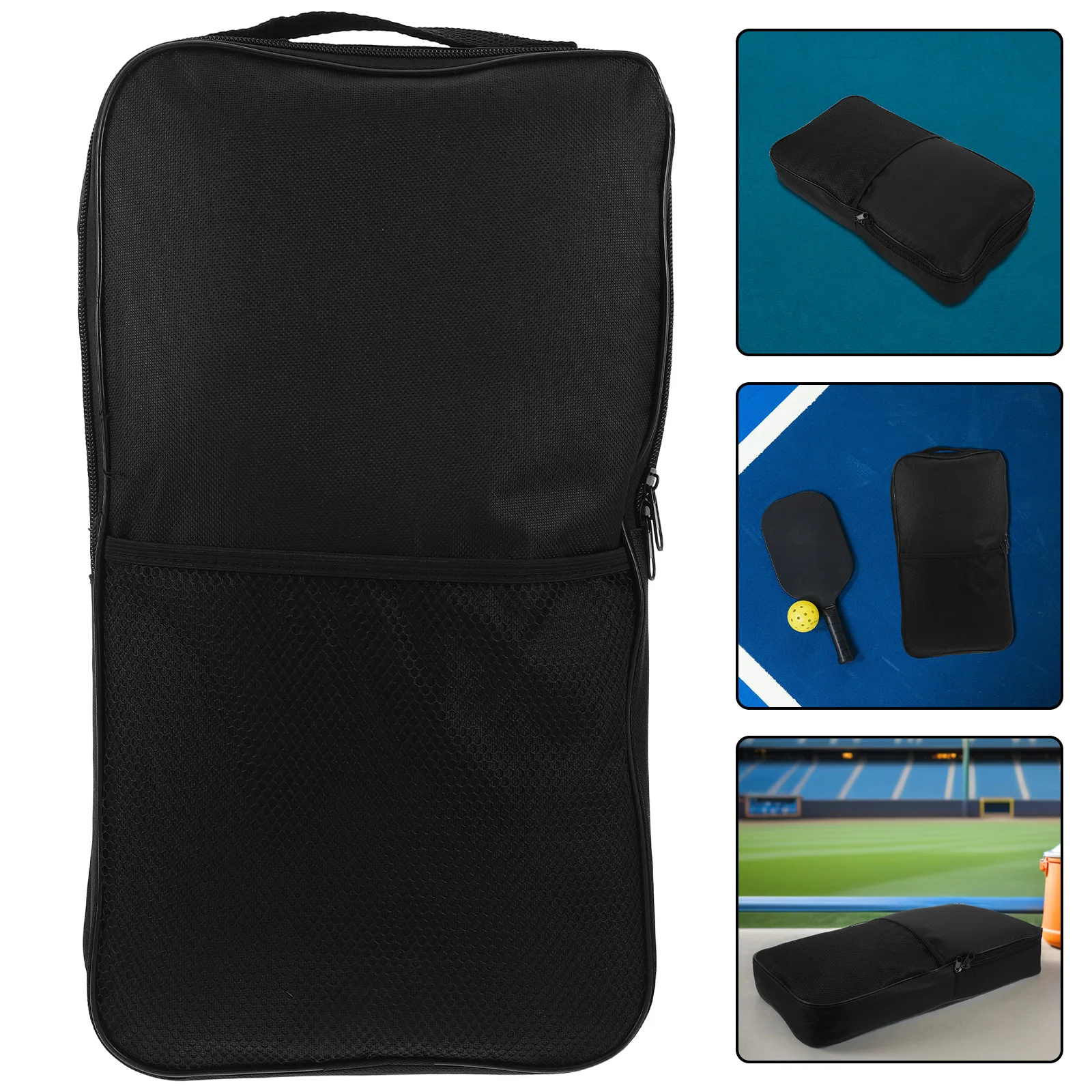 

Pickleball Paddle Bag Thickened Waterproof Racket Sleeve 2 Paddles 4 Balls Capacity - Durable Outdoor Sports Storage Case