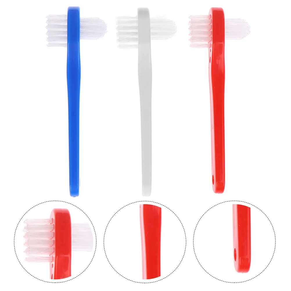 

3 Pcs Toothbrush Cleaning Kit for Braces Double Sided Small Plastic Toothbrushs Toothbrushes