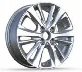 15 Inch OEM Sport Alloy Wheels Blade Radiating Multi Spoke Silver Black For 4x100 Compact Hatchback Car Rims