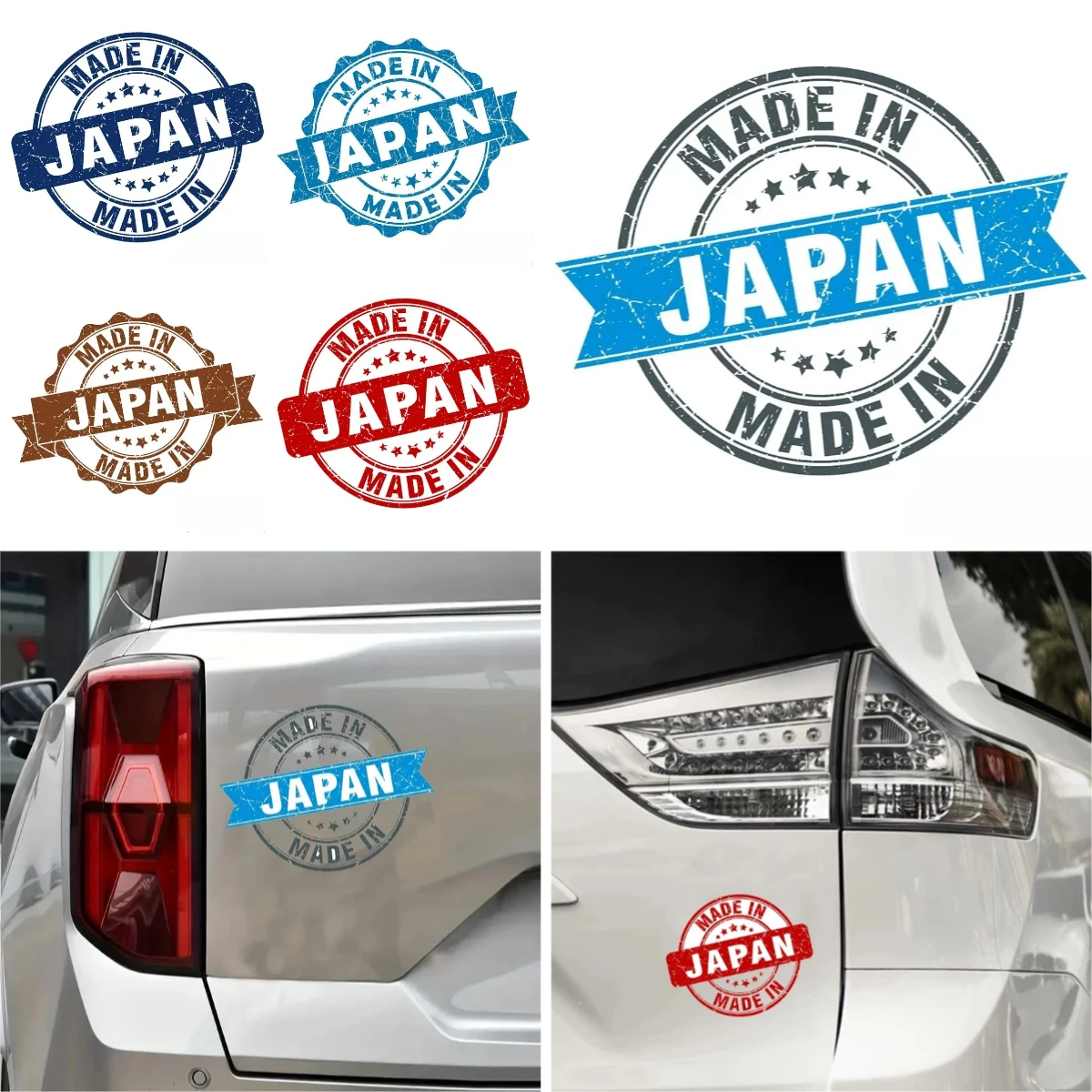 

Japanese Style Vinyl Stickers Waterproof for Car Motorcycle Truck SUV Bumper - Scratch Resistant Universal Graphics Decal