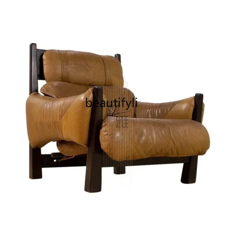 

Zhonggu Solid Wood Sofa Chair B & B Lazy Armrest Leisure Chair Chair Designer Creative