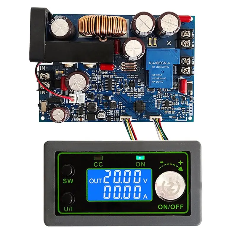 

JABS-DC 0-100V 20A 1000W LED Digital DC Step-Down Voltmeter Constant Voltage Current MPPT Solar Energys Battery Power Supply