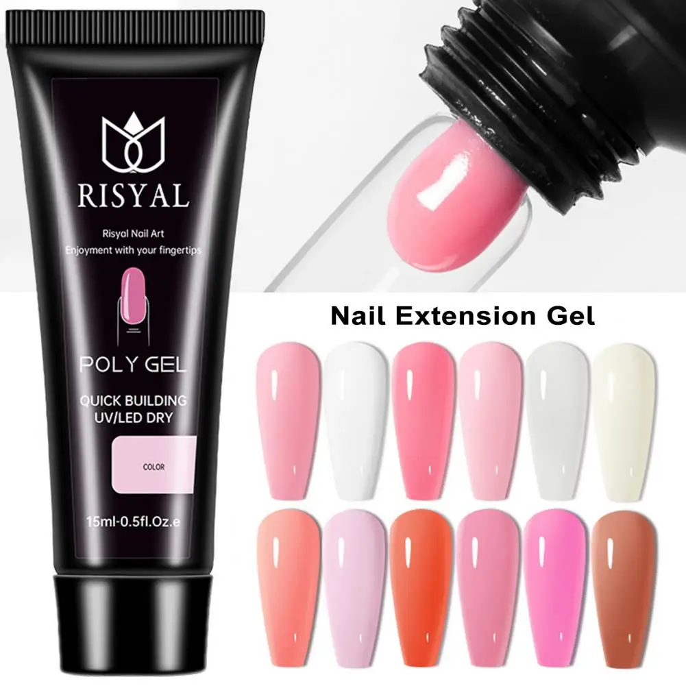 Easy to Remove Gel Nail Polish Quick-drying Nail Gel Vibrant Jelly Nail Extension Gel Texture Quick Drying Uv Lamp Curing Long