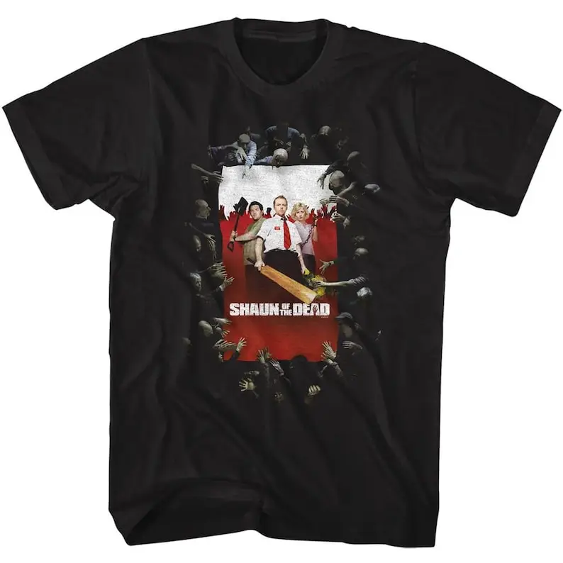 Shaun of the Dead Poster Black TShirt